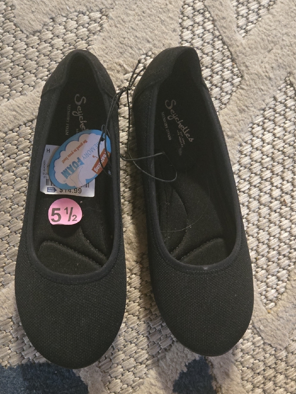 Seychelles Black Women's Slip-On Ballet Flats